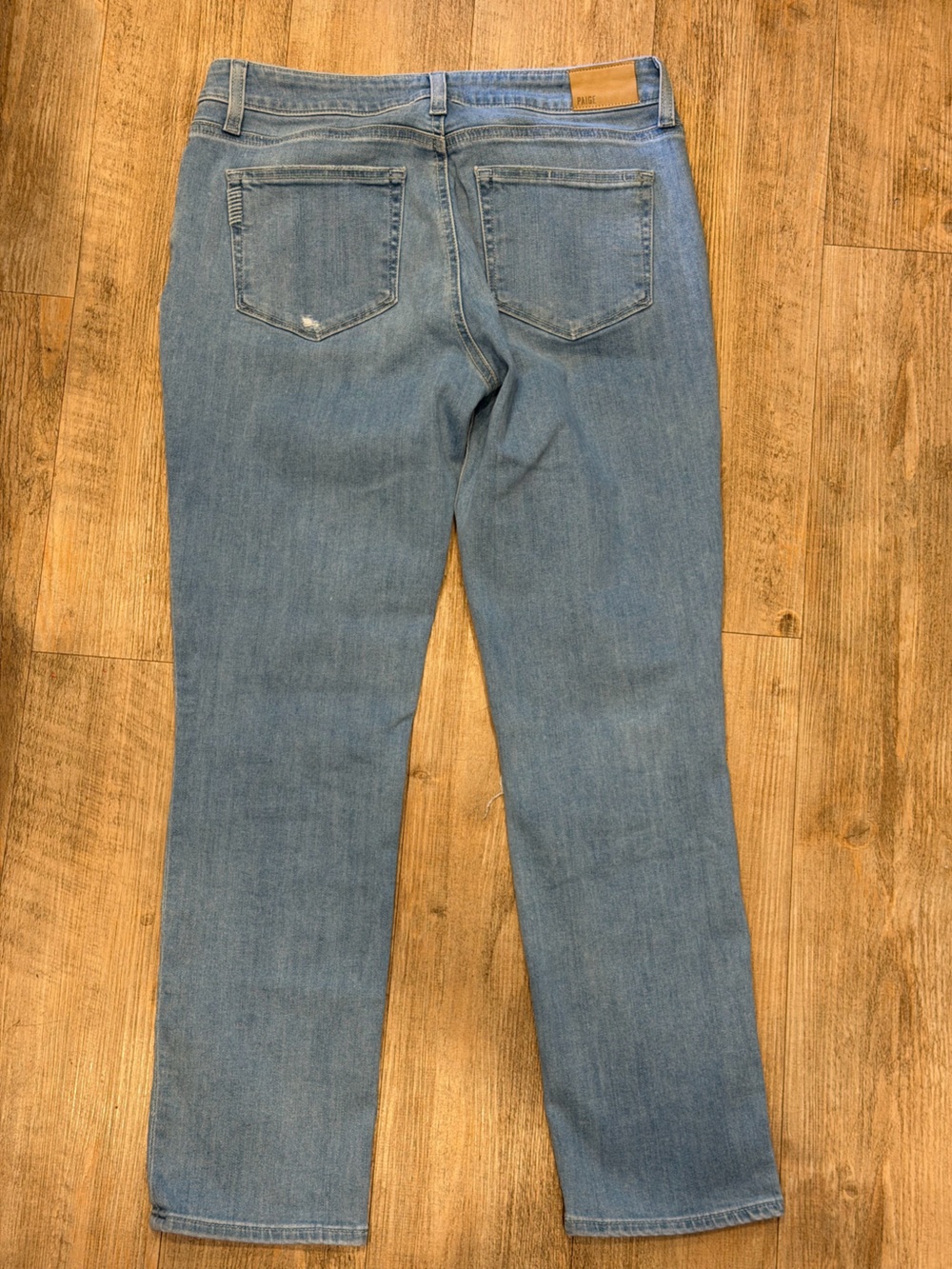 PAIGE Bridgette Distressed Crop Denim - Picture 2 of 4